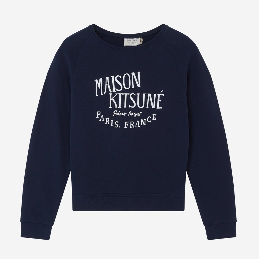 Maison Kitsune Palais Royal Vintage Sweatshirt - Navy - Large